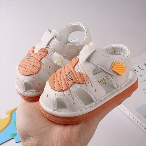 Baby Girls Boys Sandals Soft Anti-Slip Sole Infant Sandalias Summer Outdoor Cartoon Shoes Toddler First Walkers 4-24 Months