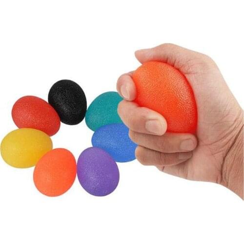 Silica Gel Hand Grip Ball Egg Men Women Gym Fitness Finger Heavy Exerciser Strength Muscle Recovery Gripper Trainer