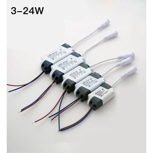 LED Driver AC 110V 220V to DC 12V 24V Lighting Transformer LED Panel Lamp Power Supply Unit Adapter 3W 4-7W 8-12W 13-18W 18-24W