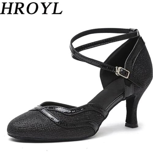 Latin Dance Shoes Women High Heels Girls Ballroom Dance Competition Shoes Salsa Tango Womens Shoes Closed Toe Sandals For Dance