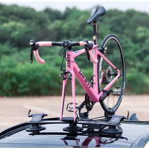 ROCKBROS Bike Rack Electric Suction Cup Bicycle Car Roof Rack Quick Install Bicycle Carrier For Car Automatic alert Bike Carrier
