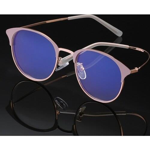 Retro Round Men Glasses Anti Blue Ultralight Eyewear Frames Women Myopia Prescription Unisex Computer Spectacles
