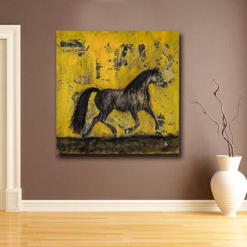 Wxkoil Pop Art Oil Painting Stock-Horse-Painting For Home Decor On Canvas Modern Wall Art Canvas Print Canvas Painting Unframed