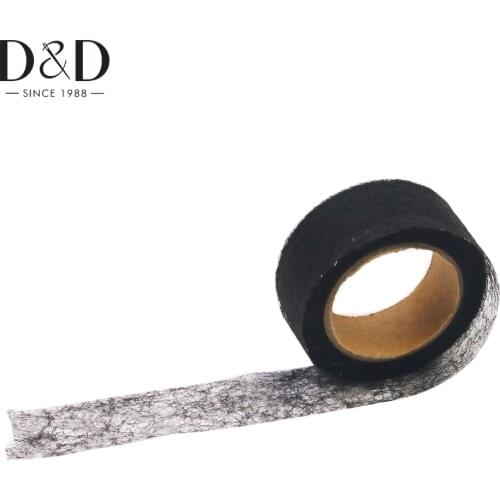 1Roll Black 20mm Double Side Iron On Hemming Tapes Wonder Web Fusible Bonding Lace Trim Sewing Garment Accessories