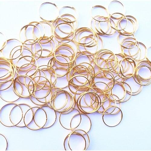 1000pcs 12mm Chrome Stainless Steel Round Rings Crystal Diy Chandeliers Parts & Curtain Beads Rings Accessories Connectors