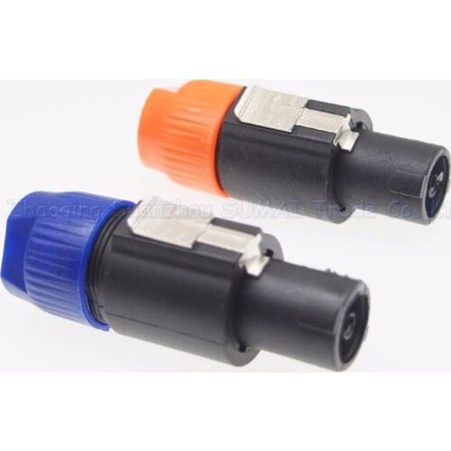 5pcs 4PIN Waterproof Aviation Plug NL4FC Audio Professional Socket XLR Plugs Speaker Connector