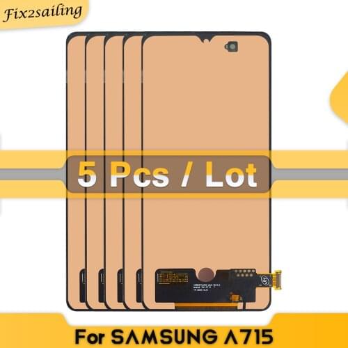 5 Pcs/Lot INCELL For Samsung Galaxy A71 A715 A715F A715FD LCD Display Touch Screen Digitizer Sensor Replacement 100% Tested