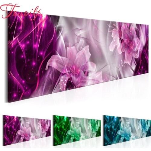 TOUOILP New 5D Diamond Painting Cross Stitch Full Mosaic Square&round Drill Abstract Pink Lily diy Diamond Embroidery Home Decor