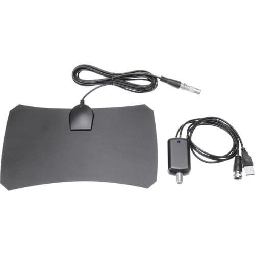 NEW Indoor clear Digital HDTV Antenna Indoor Digital TV Antenna 980 Miles Range Signal Amplifier Receiver For Home TV Receivers