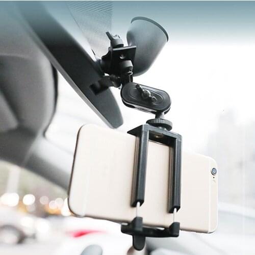Car Phone Holder Adjustable Rear View Mirror Mount Stand for Mobile Phone GPS,Universal Cell Phone Stand,Stand Foldable Holder