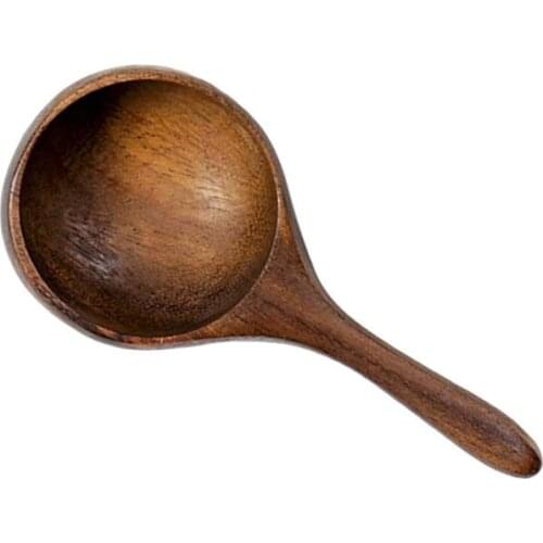 Wooden Creative Milk Powder Spoon Mini Coffee Bean Spoon Milk Powder Measure Spoon Kitchen Tool for Liquid Spice Powder