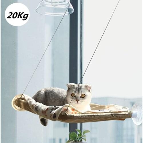 Cat Hammock Window Hanging Beds Pet Bed for Cats Comfortable Sunny Seat With Blanket Kitty Sunny Window Seat Mount Bearing 20kg