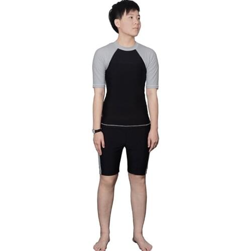 HaleyChan Women Trans Lesbian Tomboy Chest Binder Quick-Drying Swimwear Set Top+Swimming Pants Beach Swimsuits