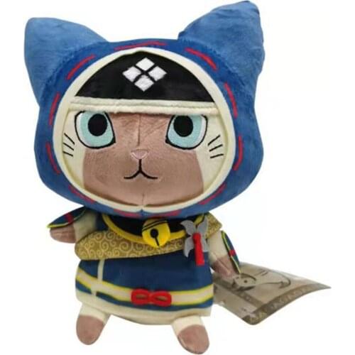 Game Monster Hunter Rise Plush Toy Stuffed Doll Cartoon Animal Soft Stuffed Dolls For Kid Birthday Xmas Gift 23/25CM