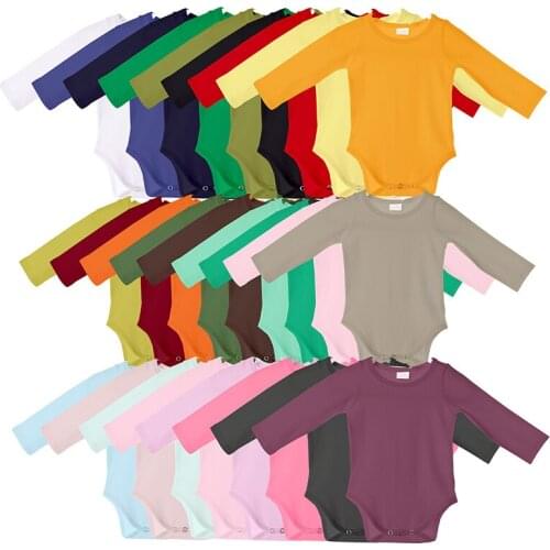 Kaiya Angle Romper Jumpsuit New Arrival Fashion Design O-Neck Long Sleeve Multiple Colors Toddler Boys Girls 2020 Summer Clothes