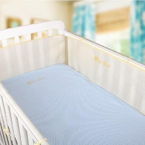 Summer Newborn crib bumper Breathable Baby Breathable Mesh Crib Liner, infant Bedding Set 3dBumper baby bed Bedding accessories