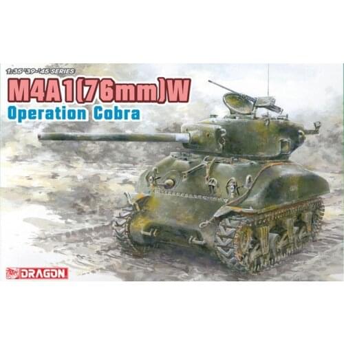 DRAGON 6083 1/35 M4A1[76mm]W Operation Cobra - Scale model Kit