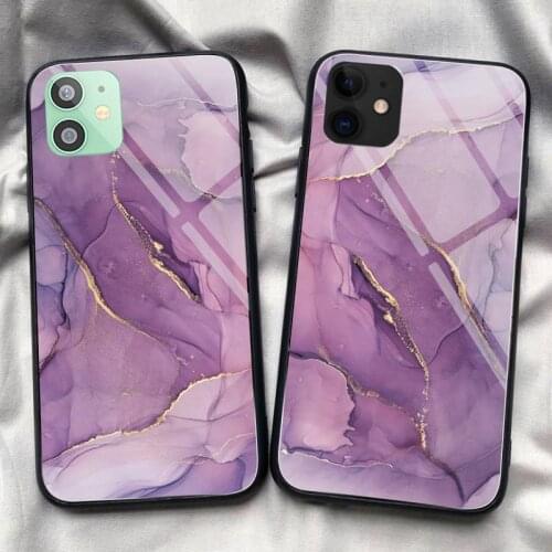 Marble DIY painting Phone Case Phone Case Tempered Glass For iPhone 11 Pro XR XS MAX 8 X 7 6S 6 Plus SE 2020 For iPhone case