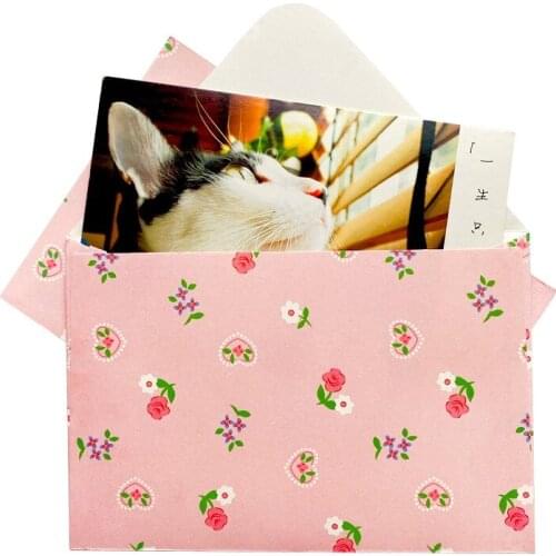 100pcs/pack pink Envelope Writing Letter Paper Set US Office School Stationery free shipping