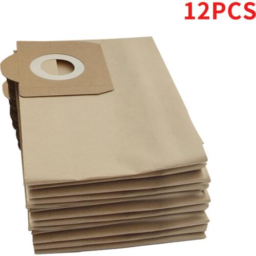 12Pcs Dust Bags for Vacuum Cleaner for Karcher Wd3 Wd3300 Wd3.500P Mv3 Wd3200 Se4001 Se4002 6.959-130 6.904-051 6.904-263