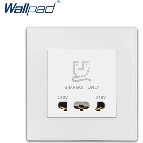 2019 New Arrival Shaver Socket Beard Shaving Charge Plug Outlet Wallpad Luxury White Wall Light Switch 110V & 240V