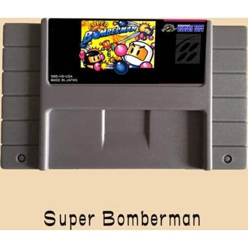 High Quality 16 Bit Super Bomberman NTSC Big Gray Game Card For USA Version Game Player