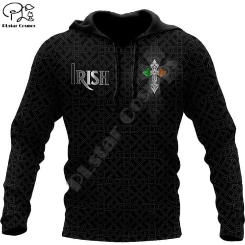 PLstar Cosmos 3DPrint Ireland Clover Irish St.Patrick Funny Men/Women Harajuku Streetwear Hoodies/Zip Hoodie/Sweatshirt/a7