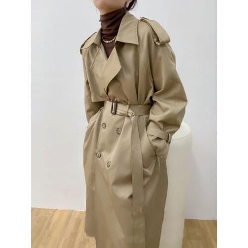 Women Trench 2020 New Style Stylish Long Coat (with Belt)