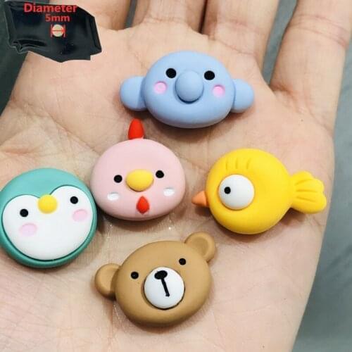 1PCS Resin Cute Cartoon Fridge Magnetic Sticker Colourful Kawaii Penguin Bird Elephant Chicken Bear Refrigerator Magnet Kid Toy
