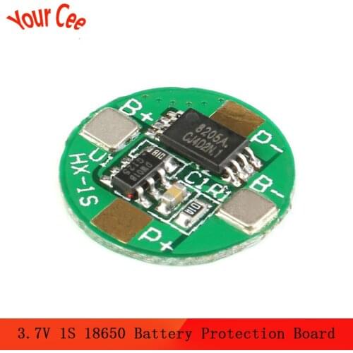 10pcs 3.7V 1S 2.5A 18650 li-ion BMS PCM Battery Protection Board PCB with Overcharge and Over Discharge Protection