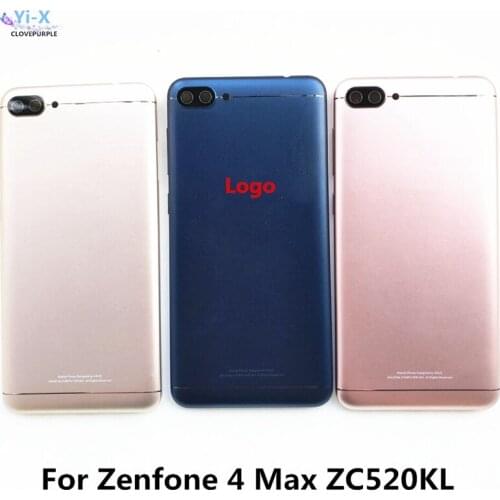 10pcs/lot Rear Battery Cover Housing For Asus Zenfone 4 Max ZC520KL Back Battery Cover Housing Case with side buttons