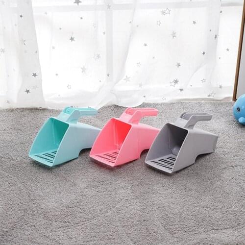 2-in-1 cat litter cleaning tool Plastic cat litter cleaning system with large-capacity shovel Integrated hand-cat litter shovel