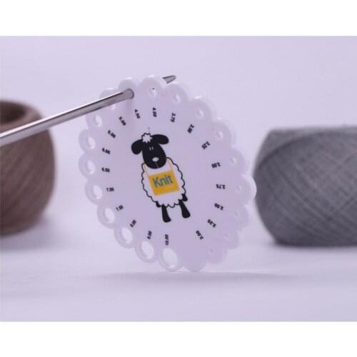 200pcs Round Size 2mm -10mm Knitting Knit Needle Sizer Gauge Measure Ruler Tool sport toy