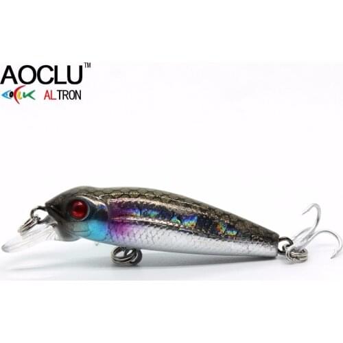 2018 AOCLU new wobblers 40mm 2.1g Floating Hard Bait MINI Minnow Depth 0.5m fishing lure 5 colors tackle Quality NB147