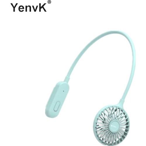 2020 New Arrival USB Portable Mini Neck Fan Air Conditioner USB Rechargeable Fan Single Head Handheld Lazy Fan