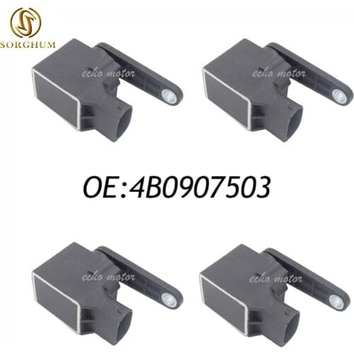 4PCS Headlight Level Control Sensor 4B0907503 For VW Passat 3B 3BG Golf 4 Bora Beetle Audi A3 A4 A6 A8 TT 1994 1995 1996 1997-06