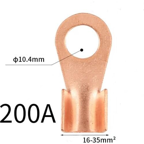 5pcs Copper nose terminal line nose opening copper terminal 200A