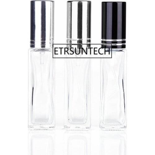 6ml 9ml Rectangular Glass Bottle Mini Perfume Bottle Spray Empty Bottle Portable Bottle F1417