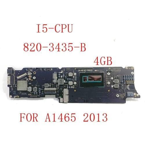 820-3435-A A1465 Logic Board 820-3435-B For Macbook Air 11" A1465 Motherboard i5-4250U 4GB 1.3GHz 2013-2014 year