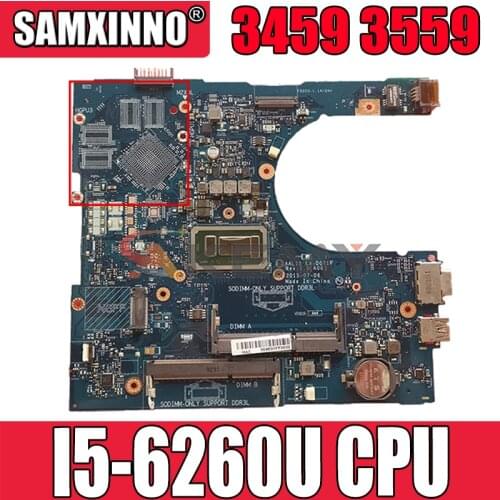 Akemy I5-6260U FOR Dell VOSTRO 3459 3559 Laptop Motherboard AAL15 LA-D071P CN-0011M2 011M2 VGA port Mainboard 100%tested