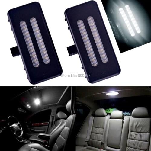 2 x Car Auto Error Free 12V Vanity Mirror Visor LED Light Lamp for BMW E60 E90 E70 E71 E84 F25 X3 6000K Accessories