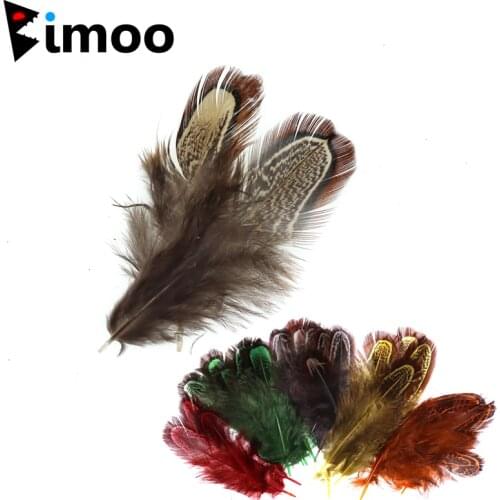 Bimoo 100pcs/pack Fly Tying Partridge Feather Caddis Fly Wings Soft Hackle Wet Flies Saltwater Treble Hooks Tying Materials