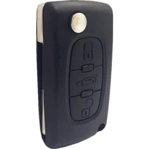 Key Car Flip 3 Buttons For Citroen Shell Case Remote