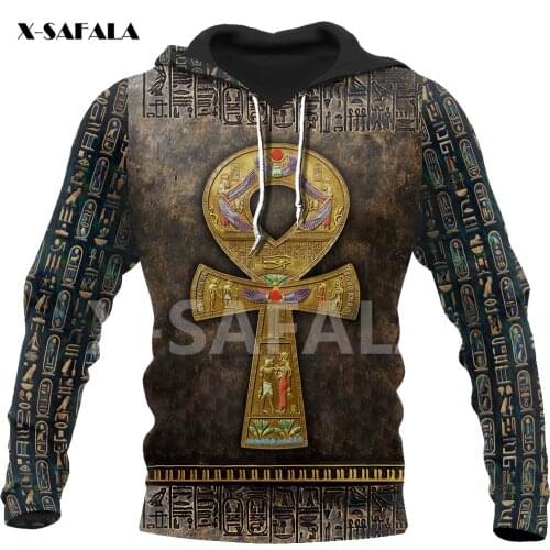 Anubis Egypt Ancient God Eyes Symbol Tattoo 3D All Printed Hoodie Man B Women Harajuku Outwear Zipper Pullover Sweatshirt Casual