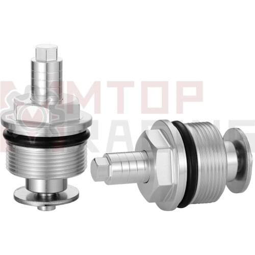 Preload Fork Cap For Honda GB500 35mm Fork Adjustable Fork Bolts Black Silver