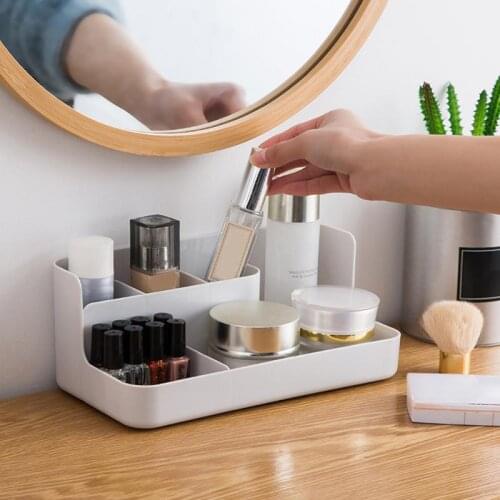 Cosmetic Storage Box Makeup Drawer Organizer Jewelry Nail Polish Container Rack Sundries Storage Case Remote Control Holder