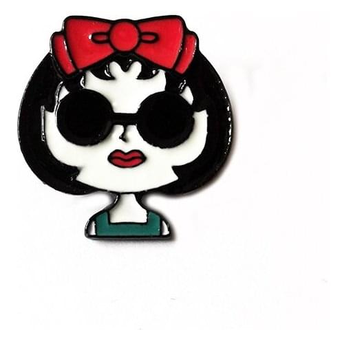 Beautiful Brooch Lovely Girl Enamel Pins For Backpacks Womens Brooches Clothes Badges Jewelry Gifts Wholesale