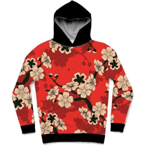 REAL American SIZE Japanese Garden high quality 3D Sublimation Printing Hoody Hoodie Plus size 5xl 6xl