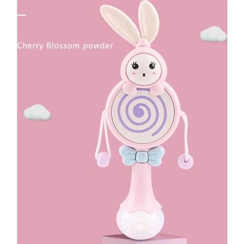 2021 New Multifunctional Baby Rattle Toys Light Shining Music Hand Bell Teether Toy Dynamic Musical Rattle for Babies Toddlers