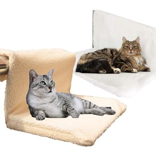 Hanging Cat Mat Bed Pet Cat Puppy Radiator Hammock Suspended Bed Cat Cuddle Couch Lounger Watch TV Bed Seat